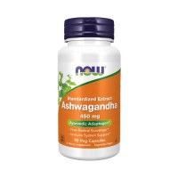 NOW Standartized Extract Ashwagandha 450mg 90 Veg Capsules