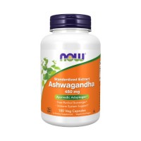 NOW Standartized Extract Ashwagandha 450mg 180 Veg Capsules