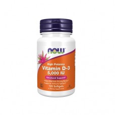 NOW Vitamin D-3 5000 IU High Potency 120 Soft Gels