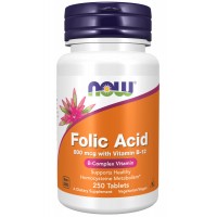 NOW Folic Acid 800mcg 250 tab.