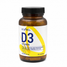 Fitnwell Vitamin D-3 2000IU 90 caps.