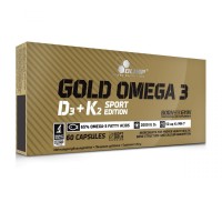 Olimp Gold-Omega 3 D3+K2 Sport Edition Vitamins 60 Capsules
